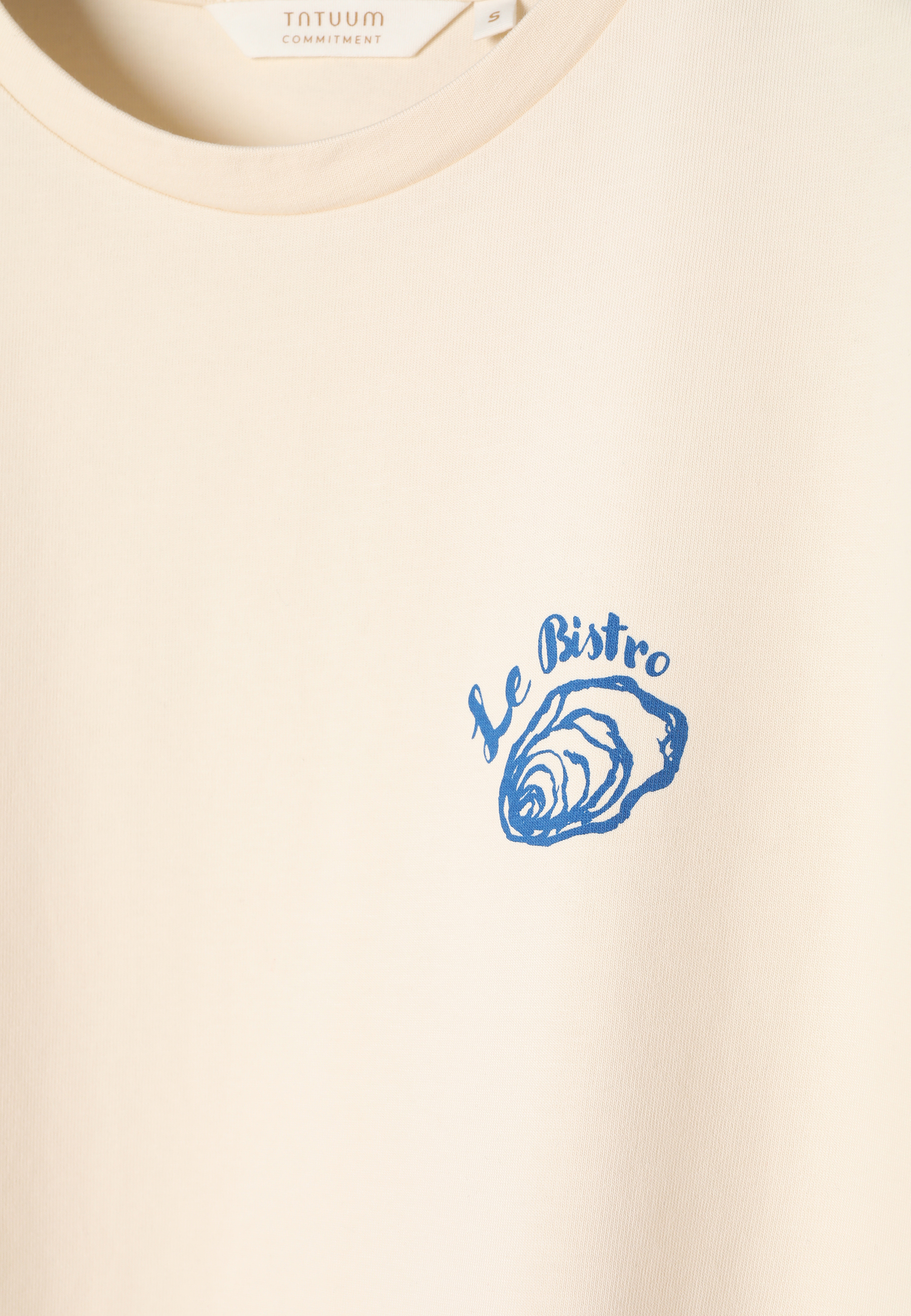 BAWEŁNIANY T-SHIRT Z NADRUKIEM - MAR