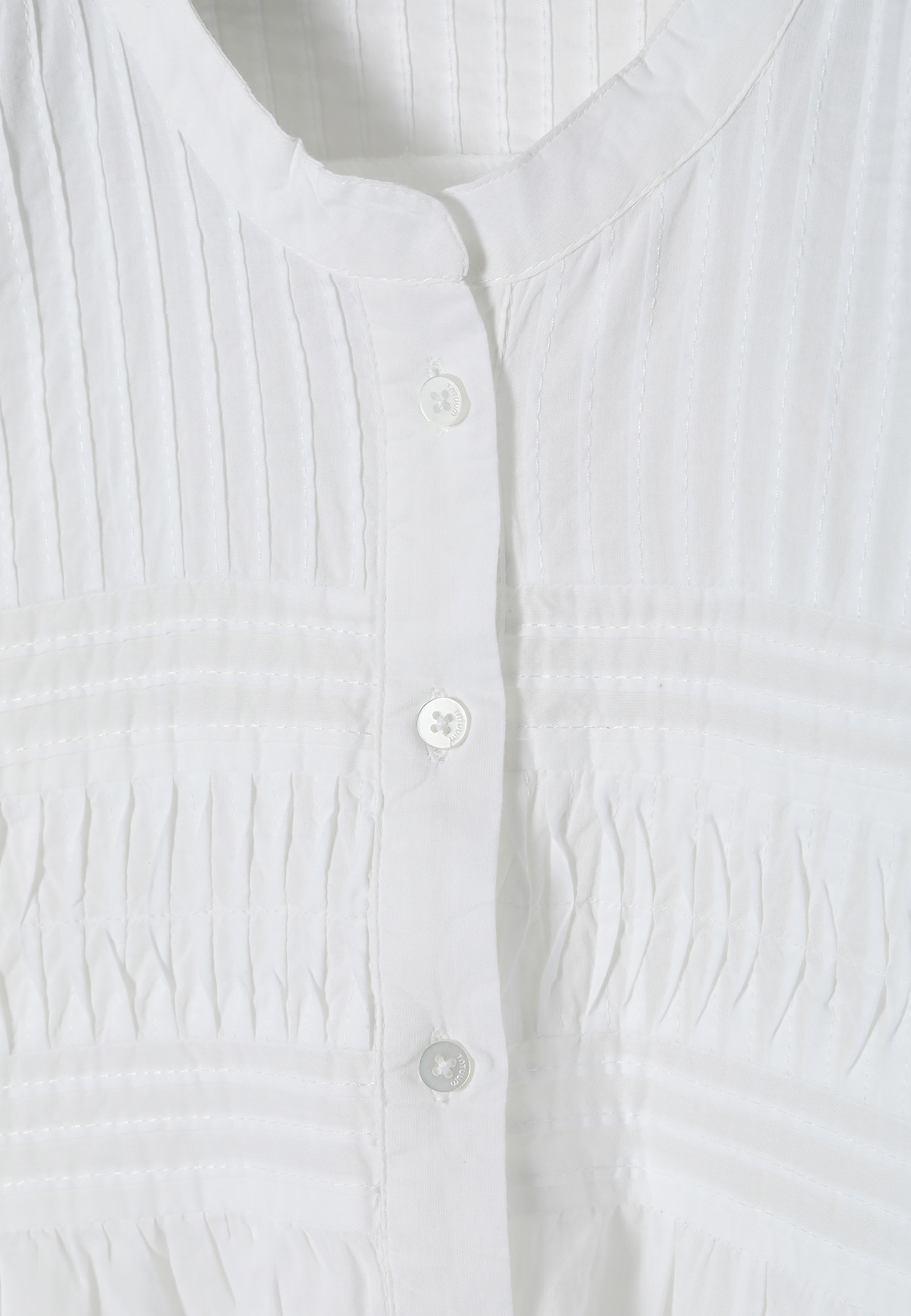 BATYSTOWA BLUZKA Z OZDOBYMI PRZESZYCIAMI BABTISTI BATYSTOWA BLUZKA Z OZDOBYMI PRZESZYCIAMI BABTISTI BIAŁY 87696