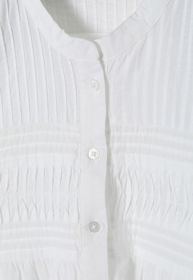 BATYSTOWA BLUZKA Z OZDOBYMI PRZESZYCIAMI BABTISTI BATYSTOWA BLUZKA Z OZDOBYMI PRZESZYCIAMI BABTISTI BIAŁY 8