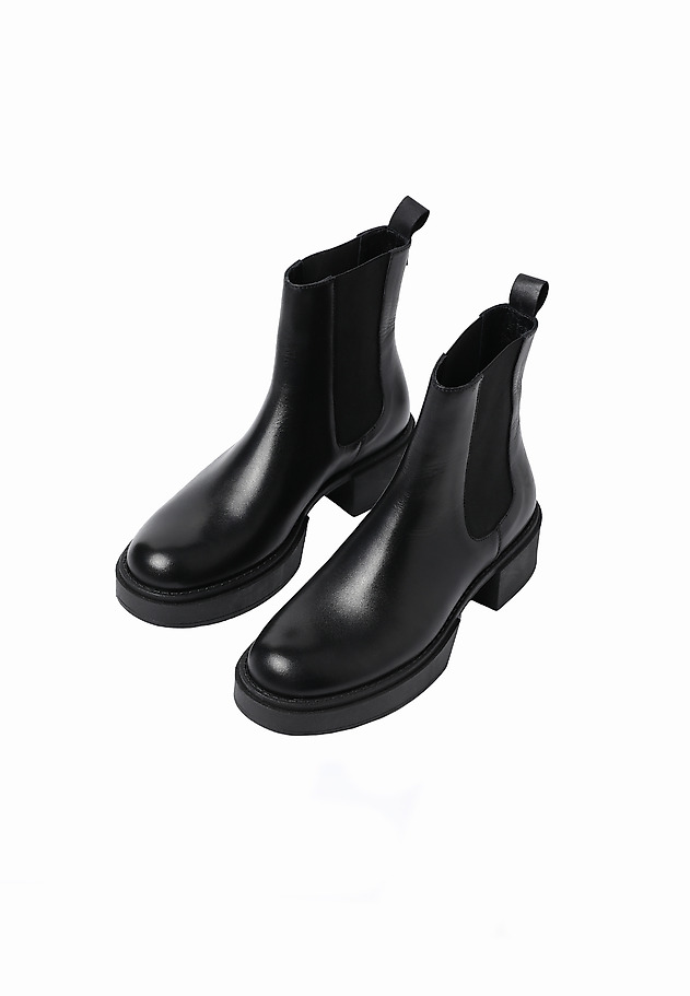 LADIES' NATURAL LEATHER BOOTS — KESJA LADIES' NATURAL LEATHER BOOTS — KESJA CZARNY 2