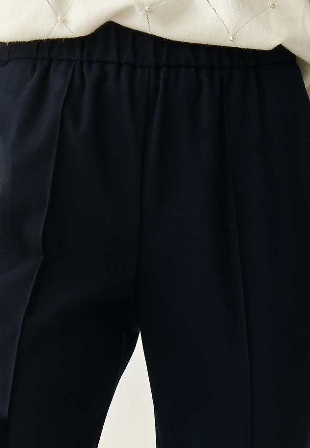 LADIES' PRESSED-CREASE TROUSERS LUNO LADIES' PRESSED-CREASE TROUSERS LUNO GRANATOWY 4
