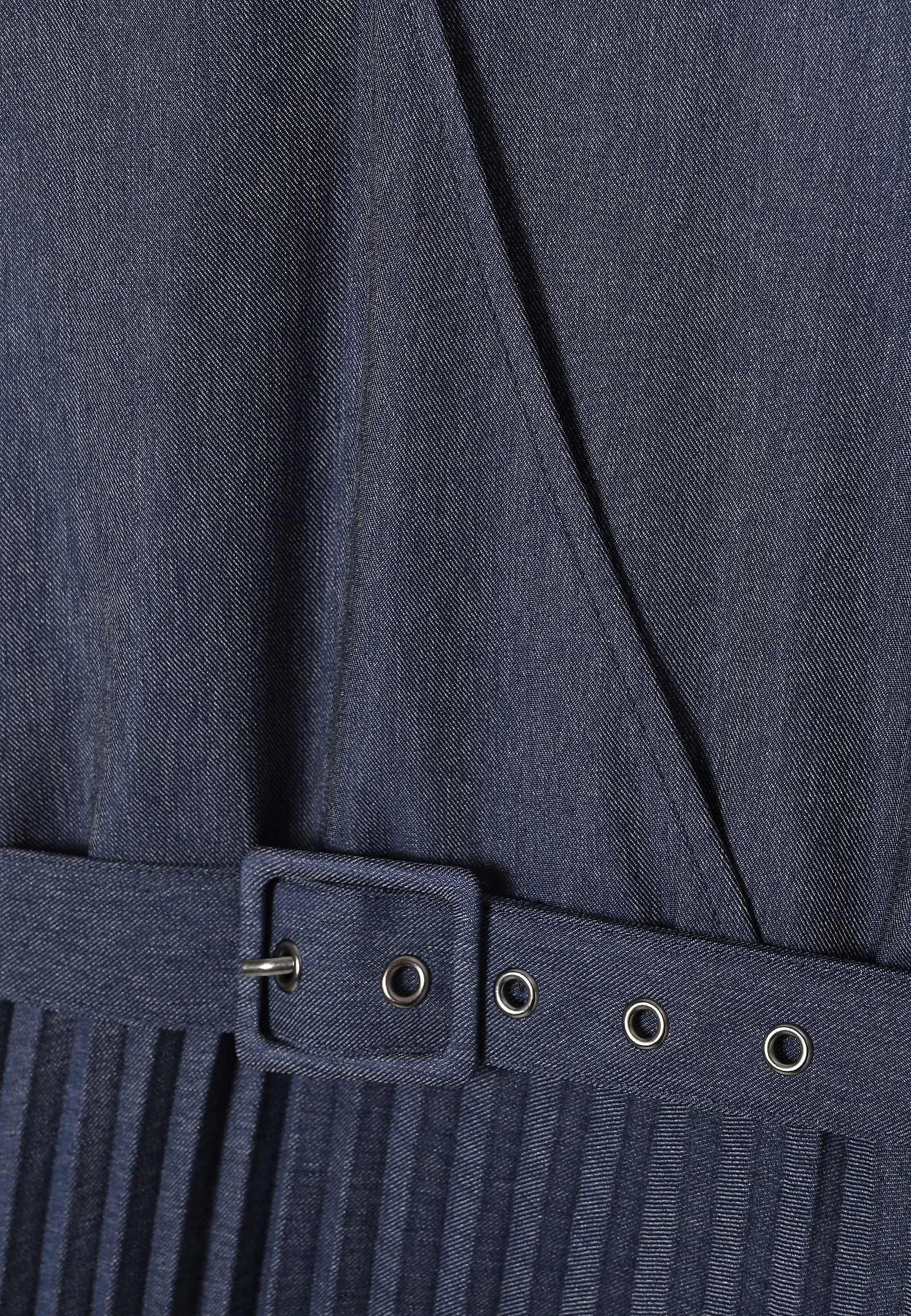 ENVELOPE DRESS WITH PLEATED BOTTOM - MARIENNA ENVELOPE DRESS WITH PLEATED BOTTOM - MARIENNA BLUE 113489