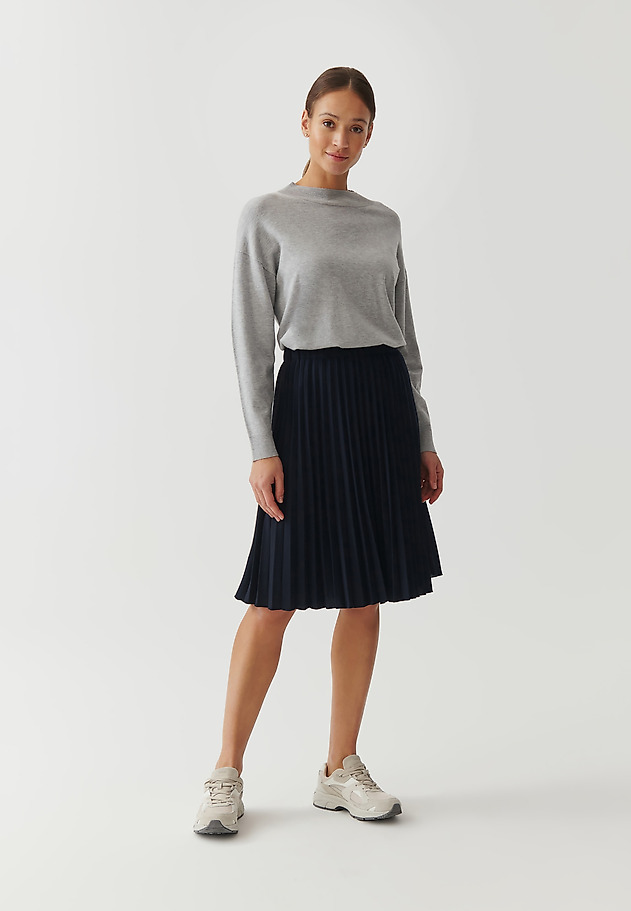 LADIES’ PLEATED SOLEIL SKIRT - BARINALIA LADIES’ PLEATED SOLEIL SKIRT - BARINALIA GRANATOWY 1