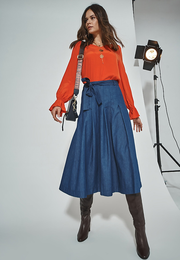 ŽENSKA BLUZA LILANA 1 ŽENSKA BLUZA LILANA 1 ORANŽNA 1