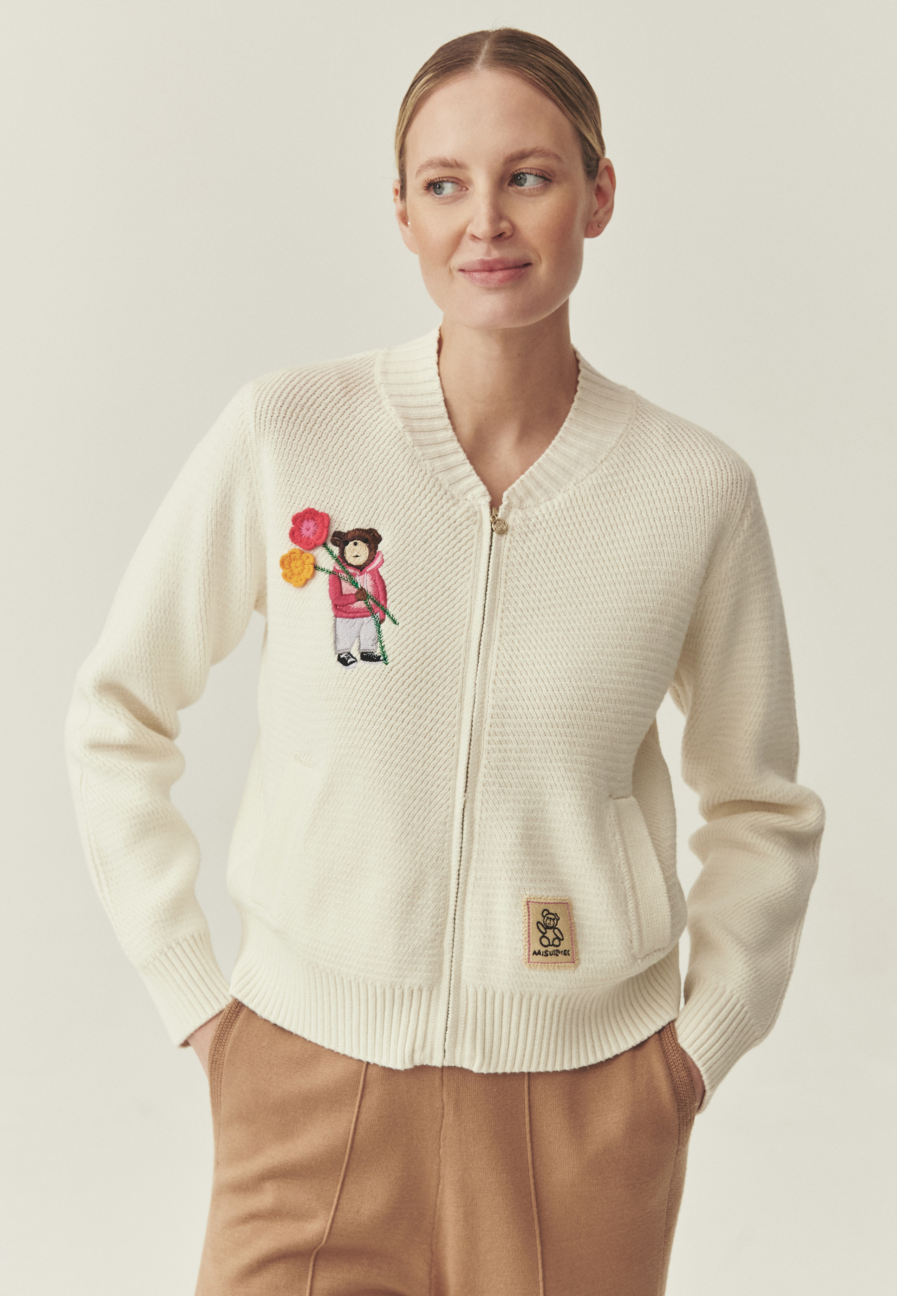 SWETROWA BOMBERKA Z WEŁNĄ - NOVIE BEŻOWY 2