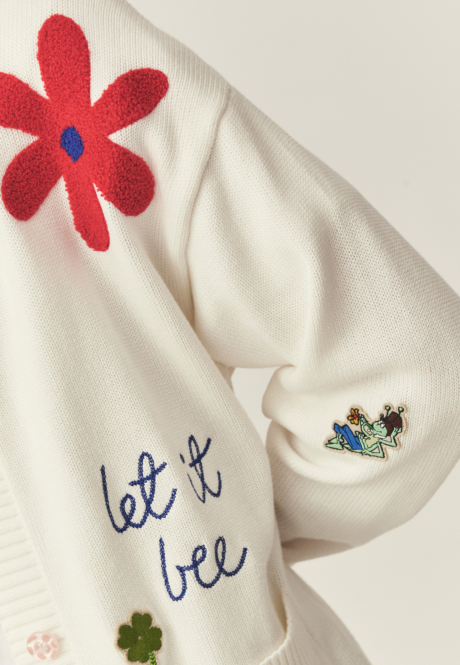 KARDIGAN S JARNÍ VÝŠIVKOU – SLAVIO