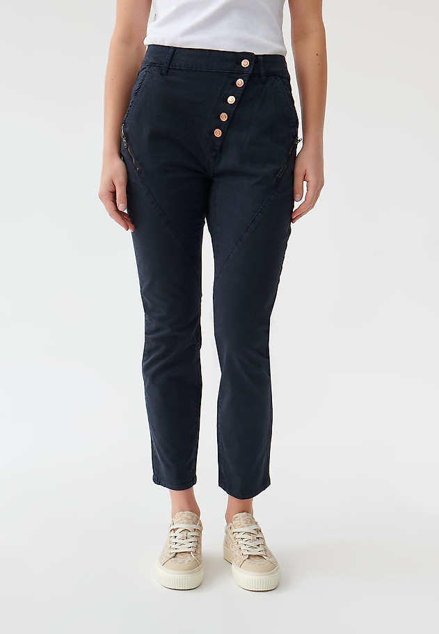 LADIES' BOYFRIEND TROUSERS FIGA LADIES' BOYFRIEND TROUSERS FIGA GRANATOWY 2