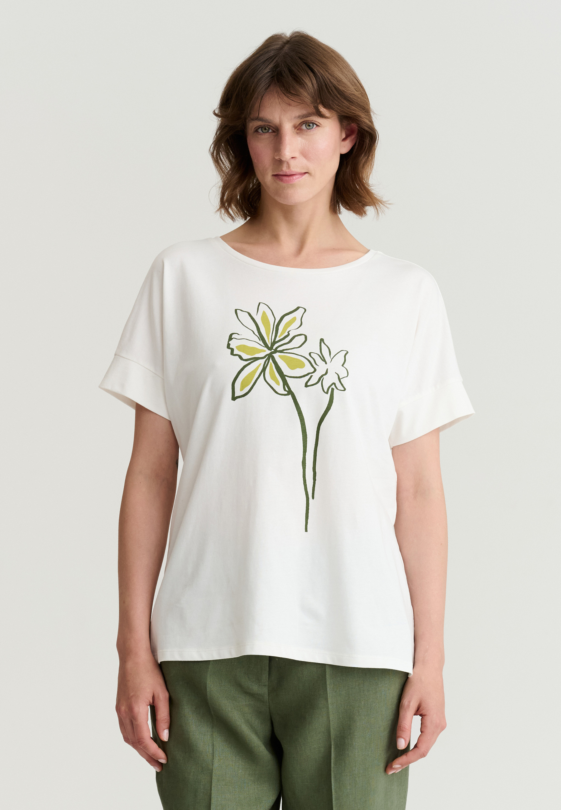 BAWEŁNIANY T-SHIRT Z NADRUKIEM - MONKI 2