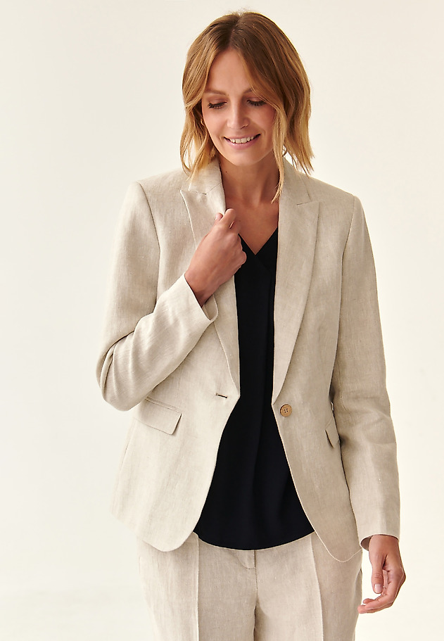 LINNEN LADIES' BLAZER LEMI LINNEN LADIES' BLAZER LEMI BEIGE 1