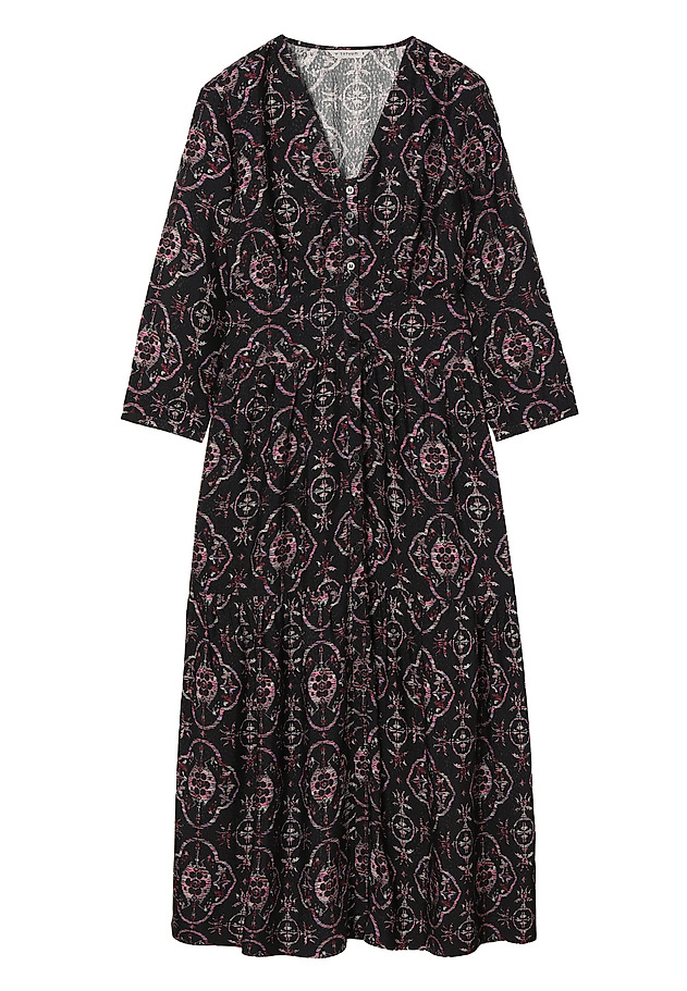 PATTERNED LADIES’ DRESS WITH 3/4 SLEEVES KAMDI 1 PATTERNED LADIES’ DRESS WITH 3/4 SLEEVES KAMDI 1 MULTIKOLOR 5