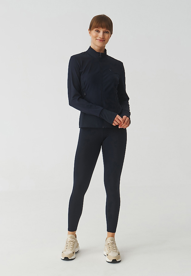 SPORTOWA BLUZA DAMSKA ZAPINANA NA ZAMEK - IGUANA SPORTOWA BLUZA DAMSKA ZAPINANA NA ZAMEK - IGUANA GRANATOWY 2
