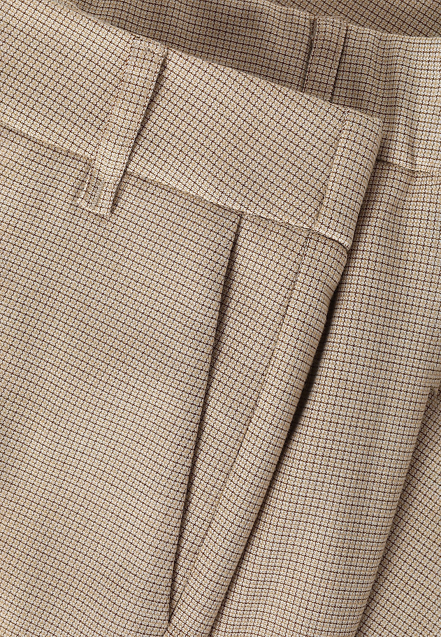 SUIT TROUSERS IN FINE CHECK — LAURANI SUIT TROUSERS IN FINE CHECK — LAURANI ECRU 6