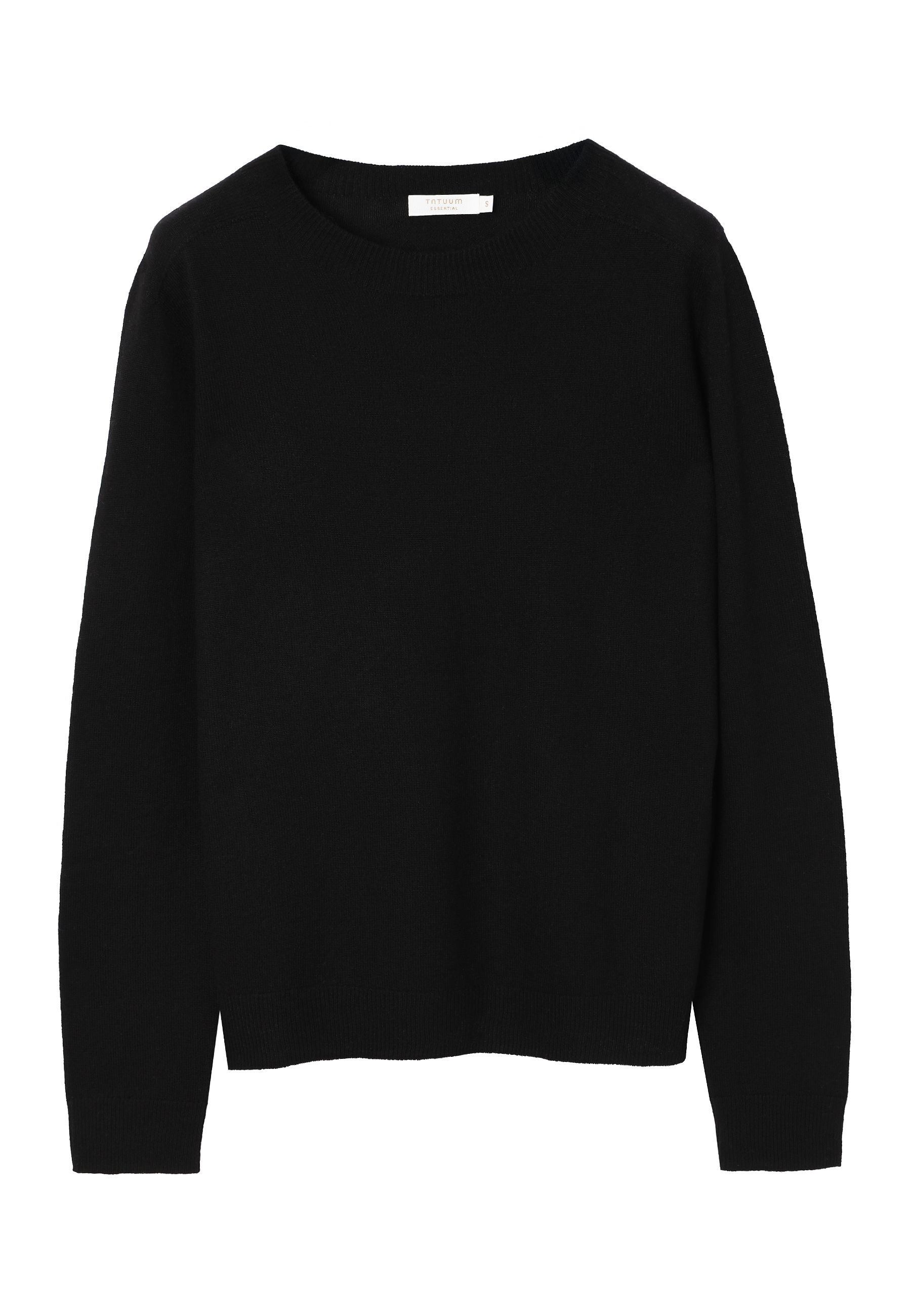 WEŁNIANY SWETER Z DŁUGIM RĘKAWEM - ROSSA CZARNY 2