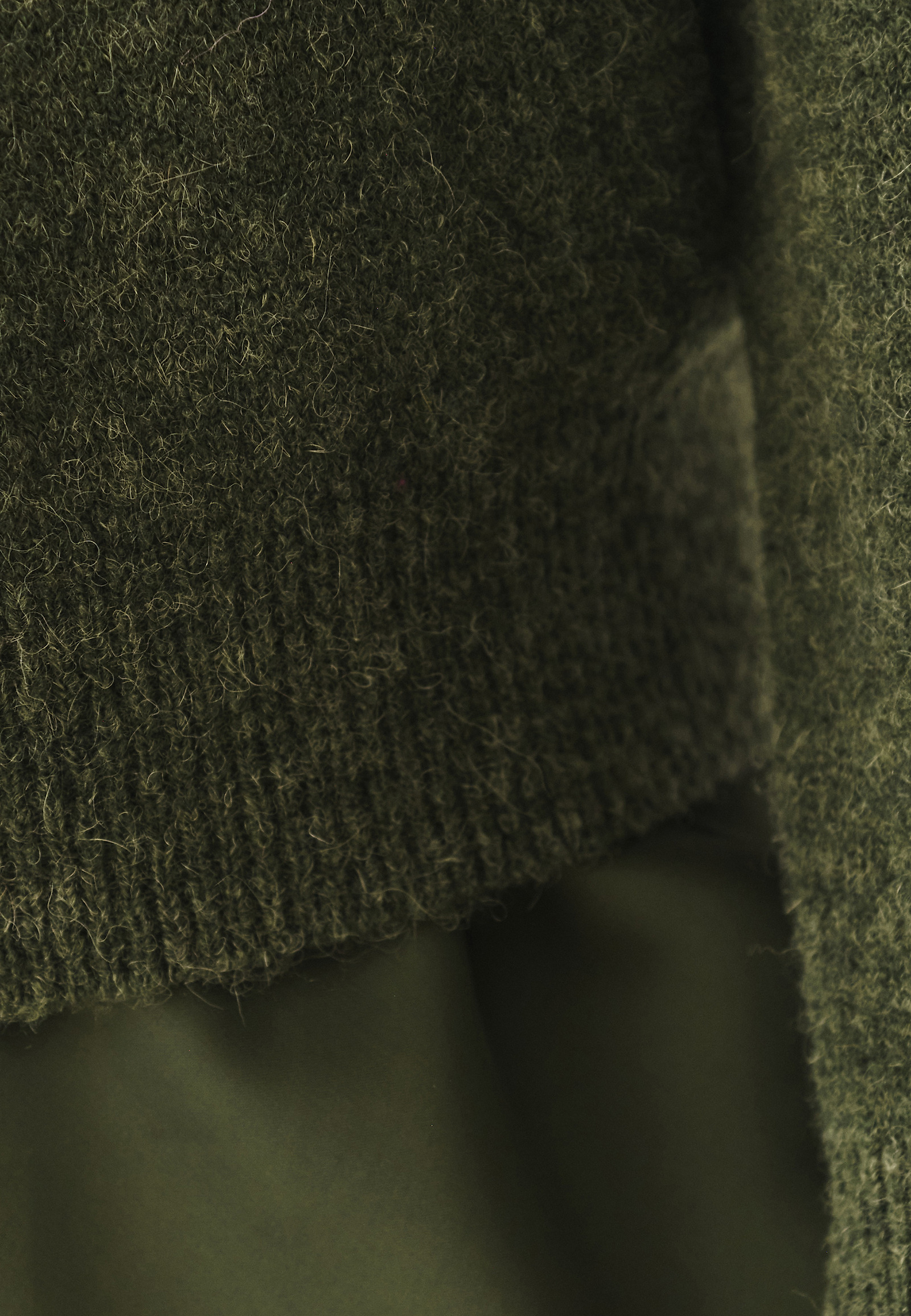 SWETER Z WEŁNĄ I ALPAKĄ - NELL SWETER Z WEŁNĄ I ALPAKĄ - NELL ZIELONY 117498
