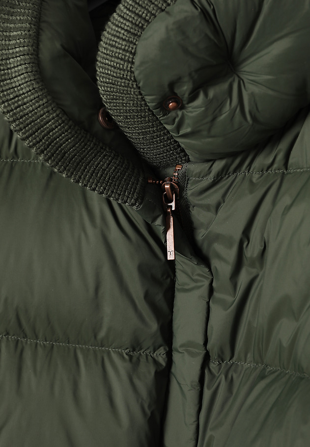 DOWN JACKET WITH STAND-UP COLLAR - BUBO DOWN JACKET WITH STAND-UP COLLAR - BUBO GREEN 8