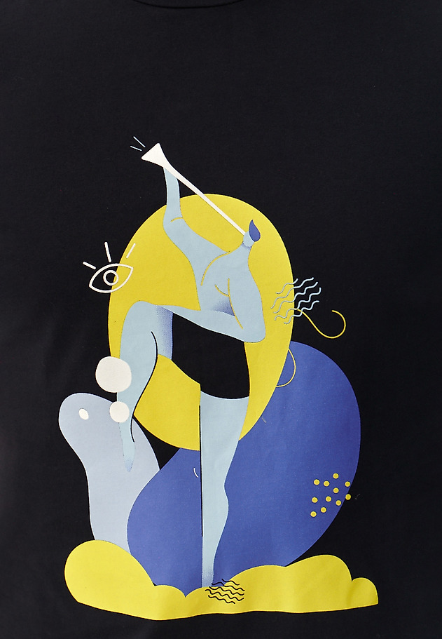 MEN'S T-SHIRT MIKIN 1 JS MEN'S T-SHIRT MIKIN 1 JS NAVY BLUE 3