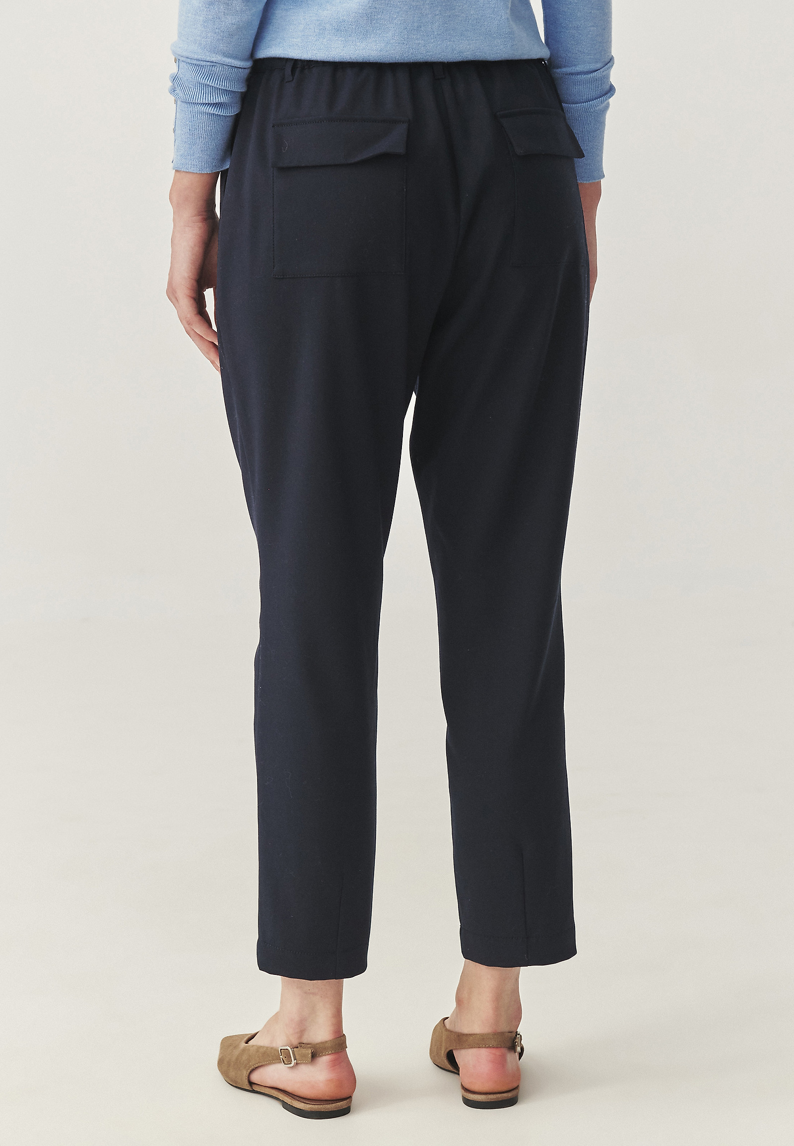 PANTALONI CASUAL CU BUZUNARE PATCH - DABARINO PANTALONI CASUAL CU BUZUNARE PATCH - DABARINO BLEUMARIN 114892