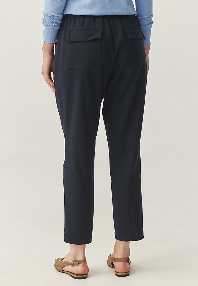 PANTALONI CASUAL CU BUZUNARE PATCH - DABARINO PANTALONI CASUAL CU BUZUNARE PATCH - DABARINO BLEUMARIN 3