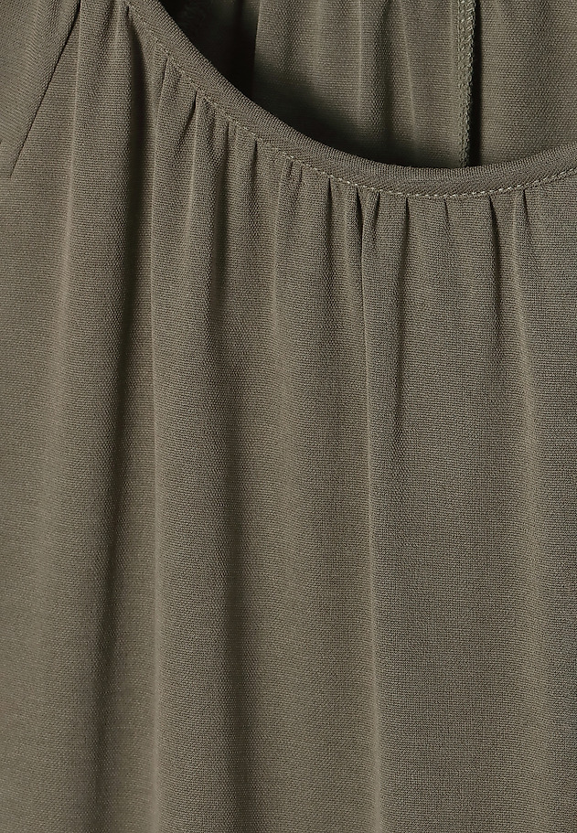 LADIES' MAXI DRESS WITH FRILLS ENWI LADIES' MAXI DRESS WITH FRILLS ENWI KHAKI 7