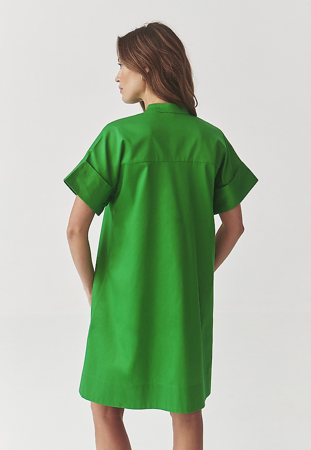 LADIES’ COTTON DRESS WITH SHORT KIMONO SLEEVES - ALIATI LADIES’ COTTON DRESS WITH SHORT KIMONO SLEEVES - ALIATI ZIELONY 4