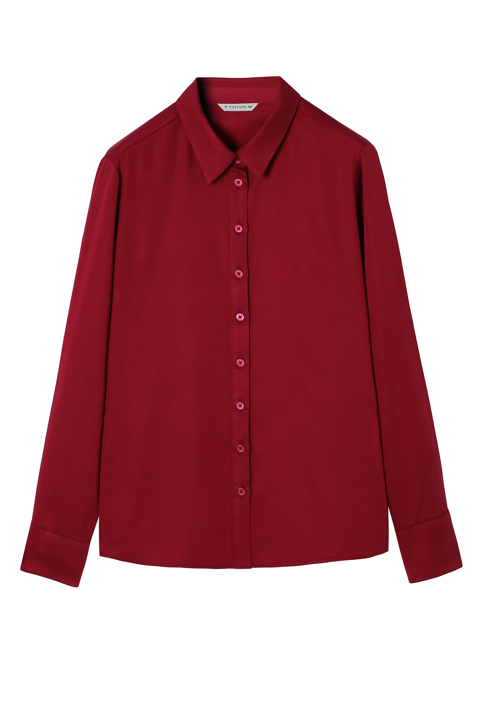 CĂMAȘĂ DIN SATIN CU TENCEL™ LYOCELL - NIKOLA CĂMAȘĂ DIN SATIN CU TENCEL™ LYOCELL - NIKOLA ROȘU 115719