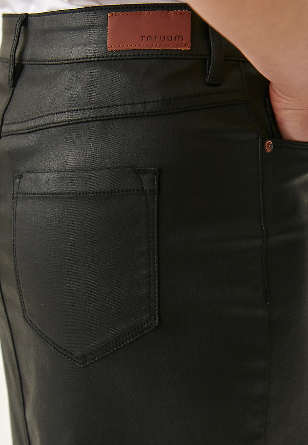 COATED PENCIL SKIRT NIKA COATED PENCIL SKIRT NIKA CZARNY 3