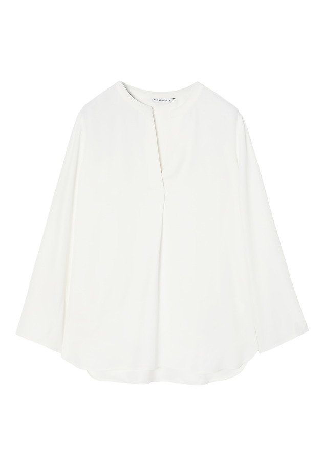 BLUZA IZ VISKOZE Z ZAVIHANIMI ROKAVI - ZAO BLUZA IZ VISKOZE Z ZAVIHANIMI ROKAVI - ZAO ECRU 7