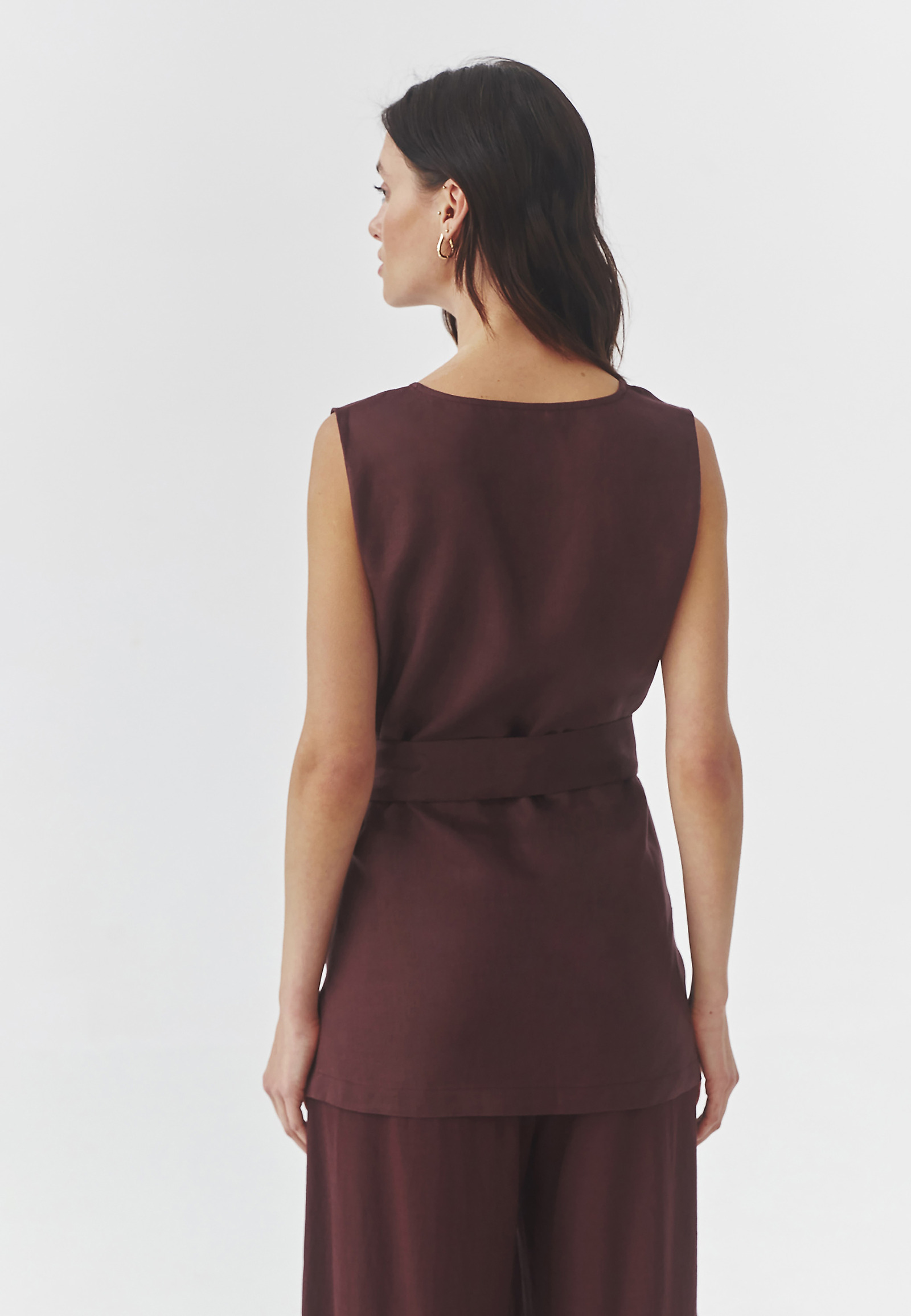 DÁMSKÁ LNĚNÁ HALENKA SE ZAVAZOVÁNÍM V PASE - FLAVIA DÁMSKÁ LNĚNÁ HALENKA SE ZAVAZOVÁNÍM V PASE - FLAVIA FIALOVÁ 97169