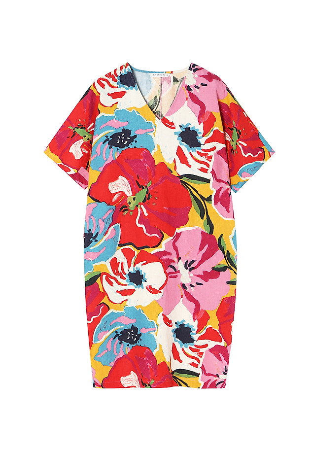 LADIES' PRINTED LINEN DRESS RITALIANA LADIES' PRINTED LINEN DRESS RITALIANA MULTIKOLOR 5