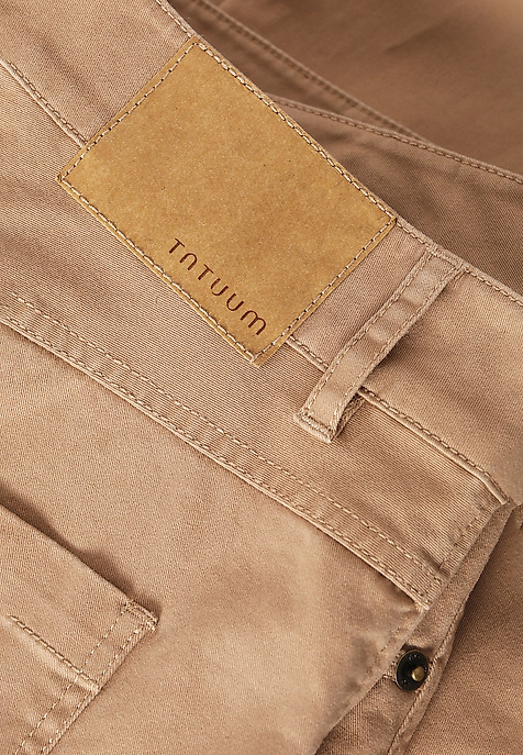 LADIES’ STRAIGHT CUT TROUSERS - KWINKO BEIGE 2