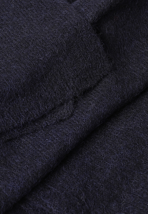 CLASSIC SCARF WITH WOOL AND ALPACA -NUVASSA CLASSIC SCARF WITH WOOL AND ALPACA -NUVASSA NAVY BLUE 2