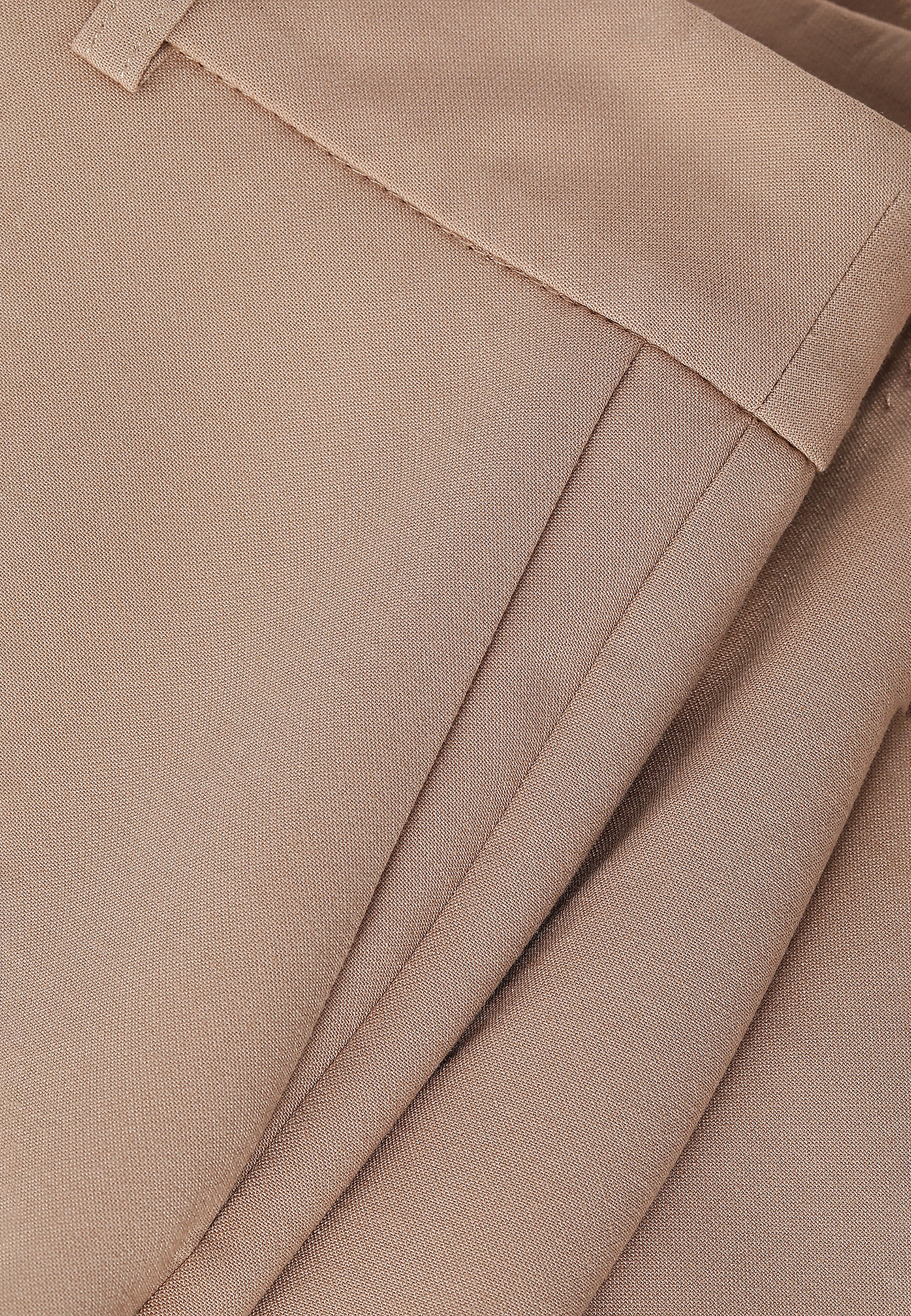 DÁMSKE TEXTILNÉ NOHAVICE SO ŠIROKOU NOHAVICOVOU ČASŤOU A SO ZÁHYBOM MASDA 1 DÁMSKE TEXTILNÉ NOHAVICE SO ŠIROKOU NOHAVICOVOU ČASŤOU A SO ZÁHYBOM MASDA 1 BÉŽOVÁ 91154