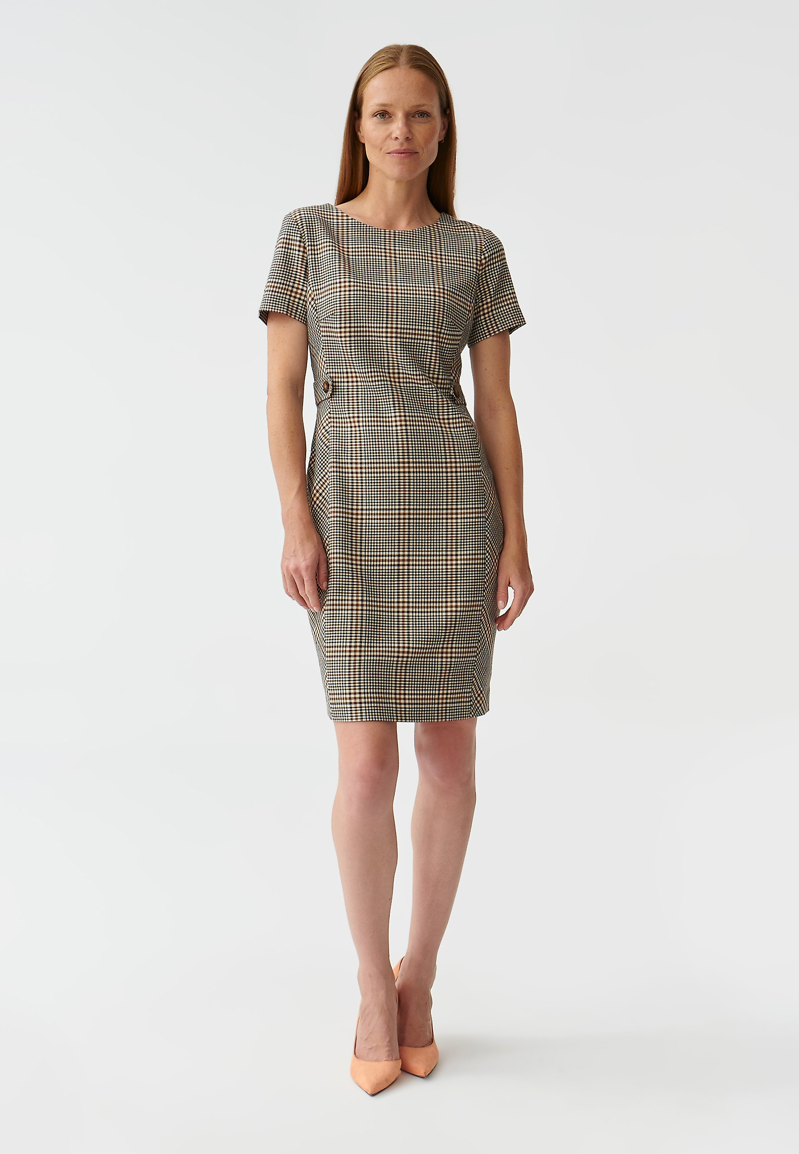 LADIES’ CHECKERED PENCIL DRESS HIPI LADIES’ CHECKERED PENCIL DRESS HIPI MULTICOLOR 91262