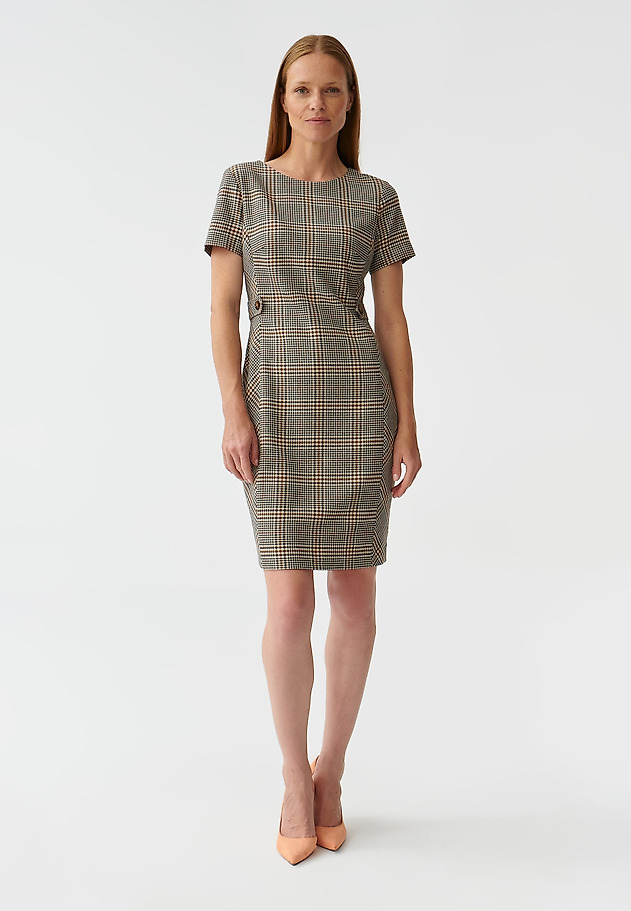 LADIES’ CHECKERED PENCIL DRESS HIPI LADIES’ CHECKERED PENCIL DRESS HIPI MULTICOLOR 2