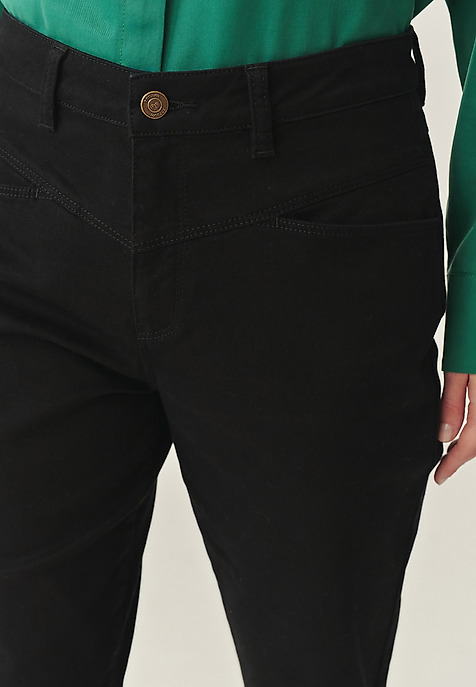 DENIM SLIM FIT TROUSERS - YOKO 2 BLACK 2