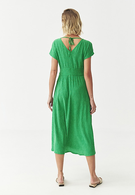 WOVEN DRESS WITH LYOCELL - TABITA 1 GREEN 2
