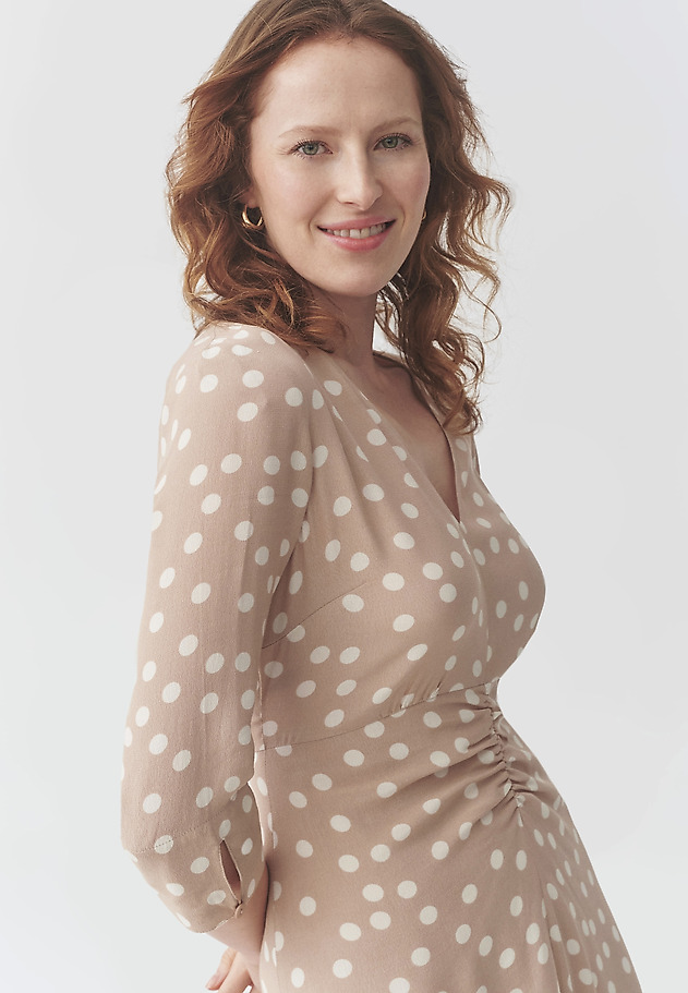 VISCOSE POLKA DOTS DRESS - CASIA VISCOSE POLKA DOTS DRESS - CASIA MULTIKOLOR 1