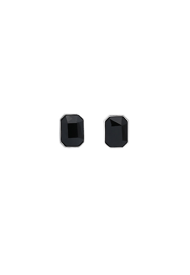 ELEGANT SHIRT CLIPS WITH DECORATIVE GLASS - CLIFI ELEGANT SHIRT CLIPS WITH DECORATIVE GLASS - CLIFI CZARNY 1