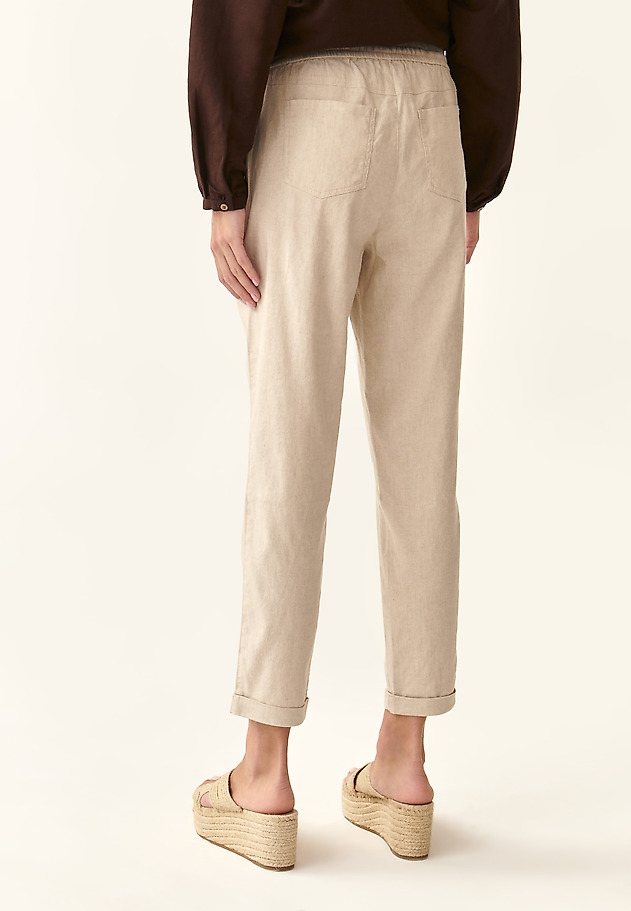 PANTS WITH DRAWSTRING WAIST NOLINO 1 PANTS WITH DRAWSTRING WAIST NOLINO 1 BEIGE 3