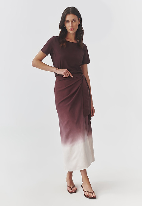 LADIES’ WRAP SKIRT WITH A TIE - RITA MULTICOLOR 2