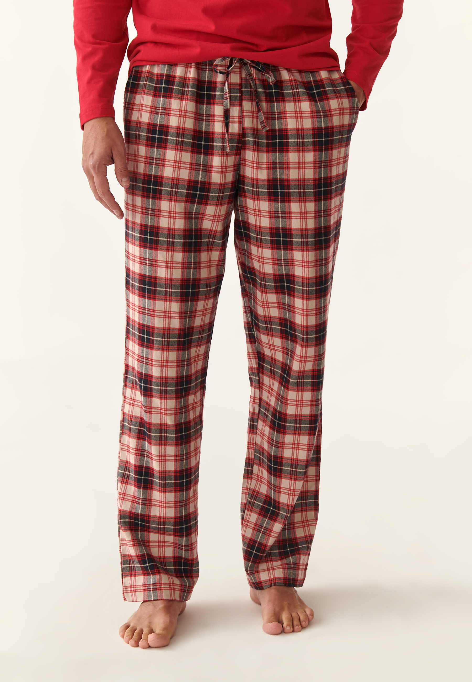 PIŻAMA MĘSKA PAUL CZERWONY 2