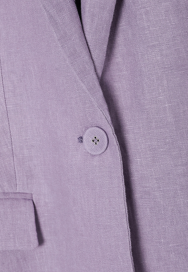 LNIANY ŻAKIET O LUŹNYM KROJU — MEKO 1 LNIANY ŻAKIET O LUŹNYM KROJU — MEKO 1 FIOLETOWY 11