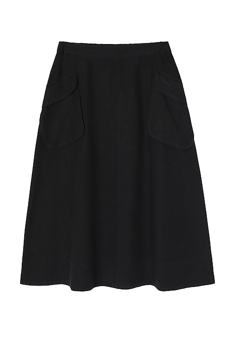 LADIES’ BREATHABLE SKIRT WITH SEWN-IN POCKETS - KONI 2 BLACK 2