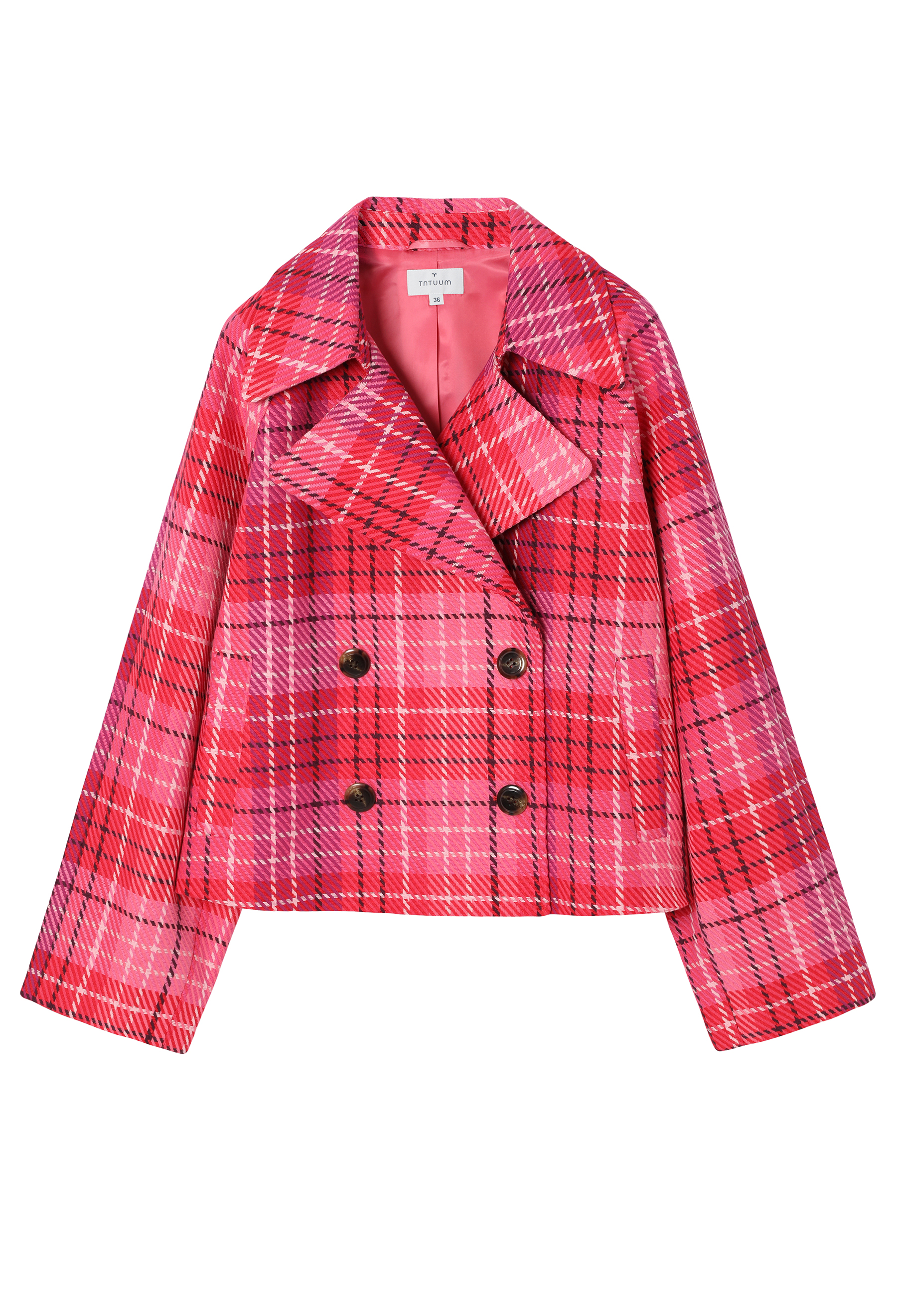 TWEEDOWA KURTKA O KRÓTKIM KROJU - MALIBAKA MULTIKOLOR 2