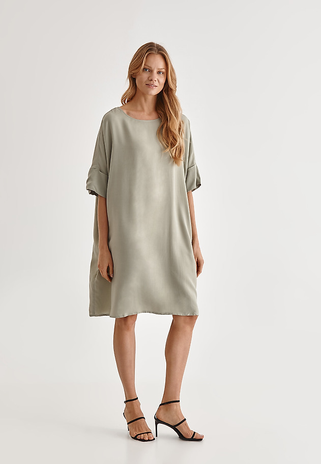 LOOSE-FITTING LADIES' DRESS TOKO LOOSE-FITTING LADIES' DRESS TOKO KHAKI 1