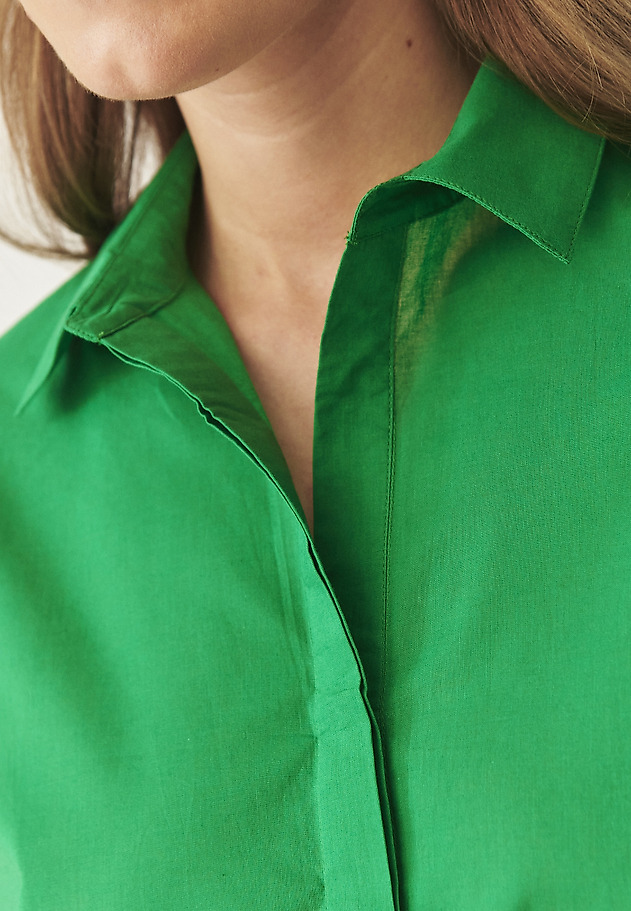 BLUZĂ DIN BUMBAC CU COLOR - LENTILA BLUZĂ DIN BUMBAC CU COLOR - LENTILA VERDE 3