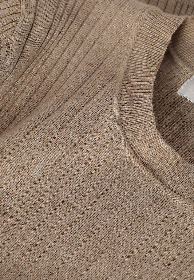 DÁMSKÝ UPNUTÝ PRUHOVANÝ SVETR ANCA DÁMSKÝ UPNUTÝ PRUHOVANÝ SVETR ANCA BÉŽOVÁ 7