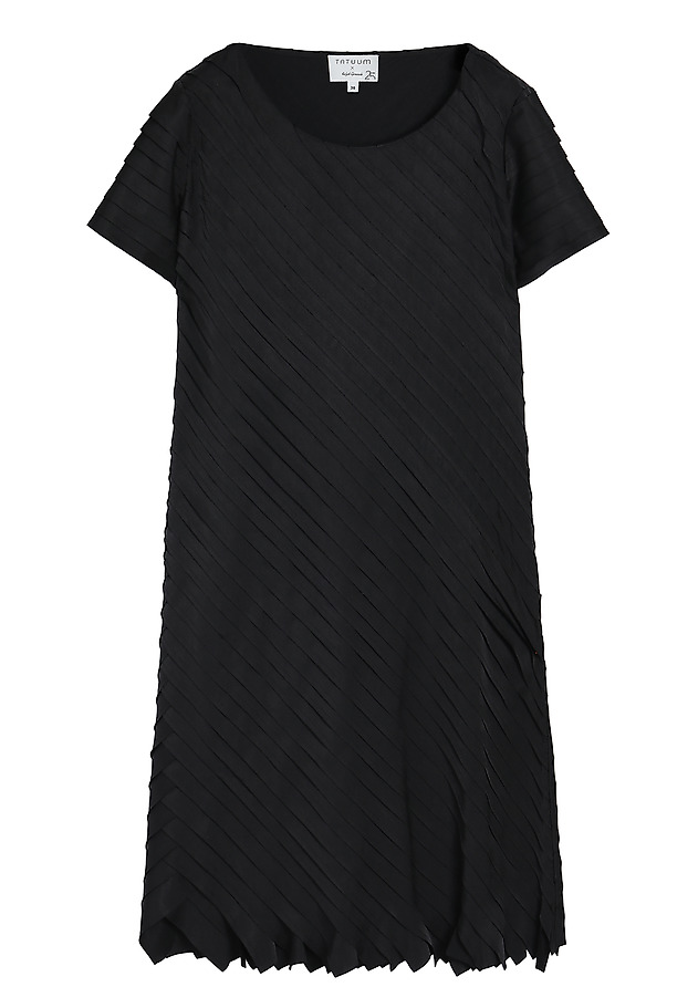 LADIES’ DRESS WITH DECORATIVE STITCHING SOLENNO LADIES’ DRESS WITH DECORATIVE STITCHING SOLENNO CZARNY 8