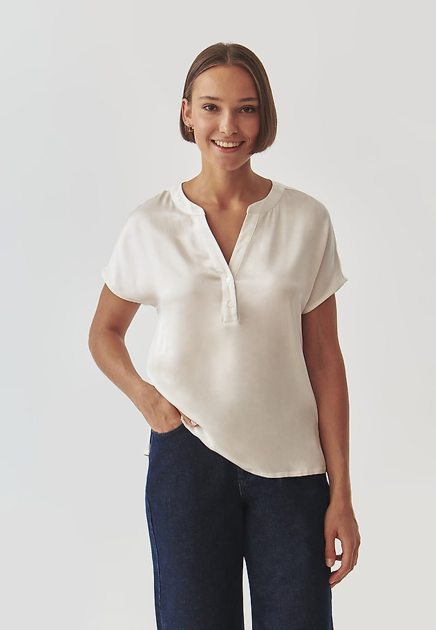 BLUZA IZ VISKOZNEGA SATENA - MARELLI BLUZA IZ VISKOZNEGA SATENA - MARELLI ECRU 1