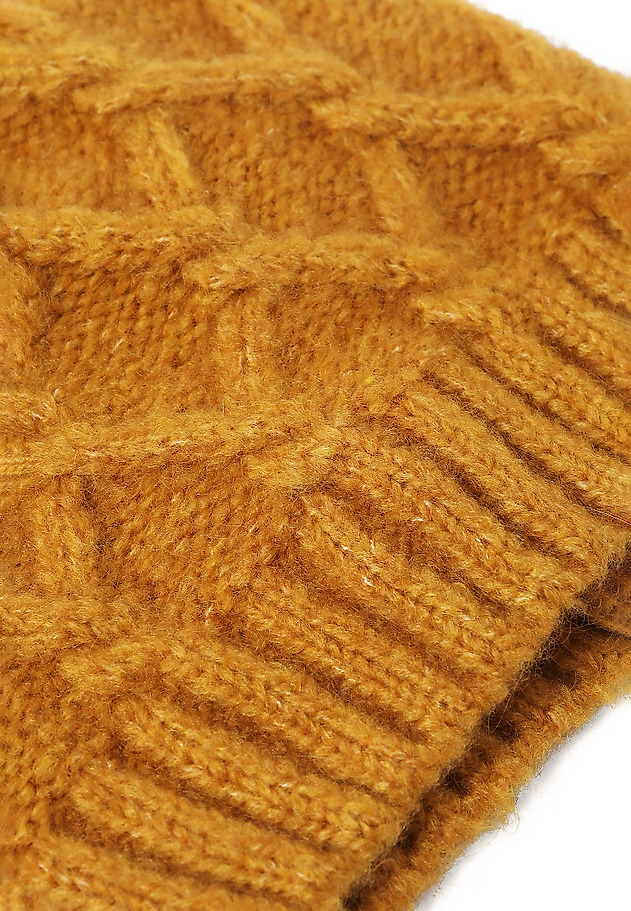 LADIES' KNITTED BEANIE BRIFI 1 LADIES' KNITTED BEANIE BRIFI 1 ŻÓŁTY 3